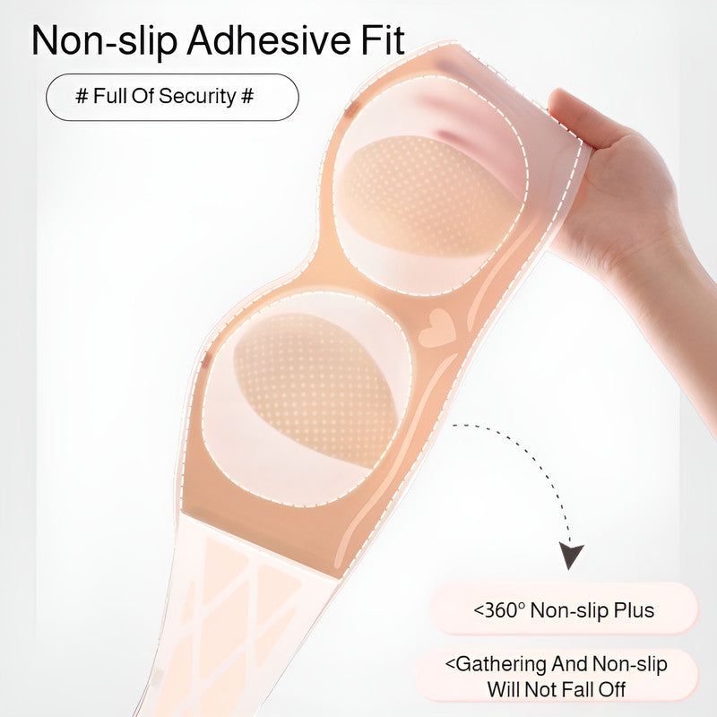 『Brelira』Ultra-Thin Strapless Bra Anti-Slip Rabbit Ear Cup Seamless Beauty Back Wireless Small Chest Push Up Bra Invisible Lingerie