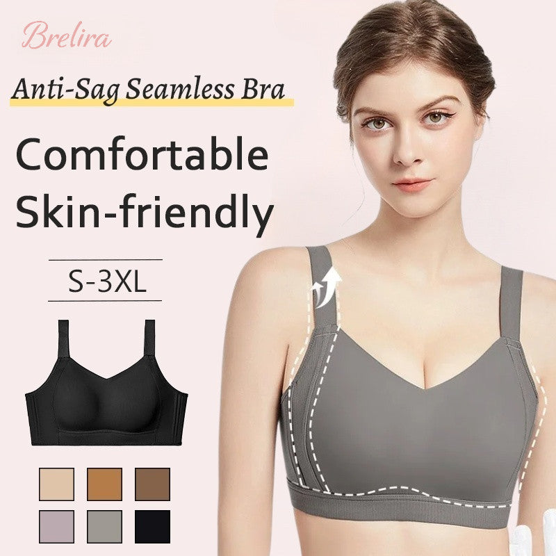 『Brelira』Wireless Push-Up Bra with Full Cup Support