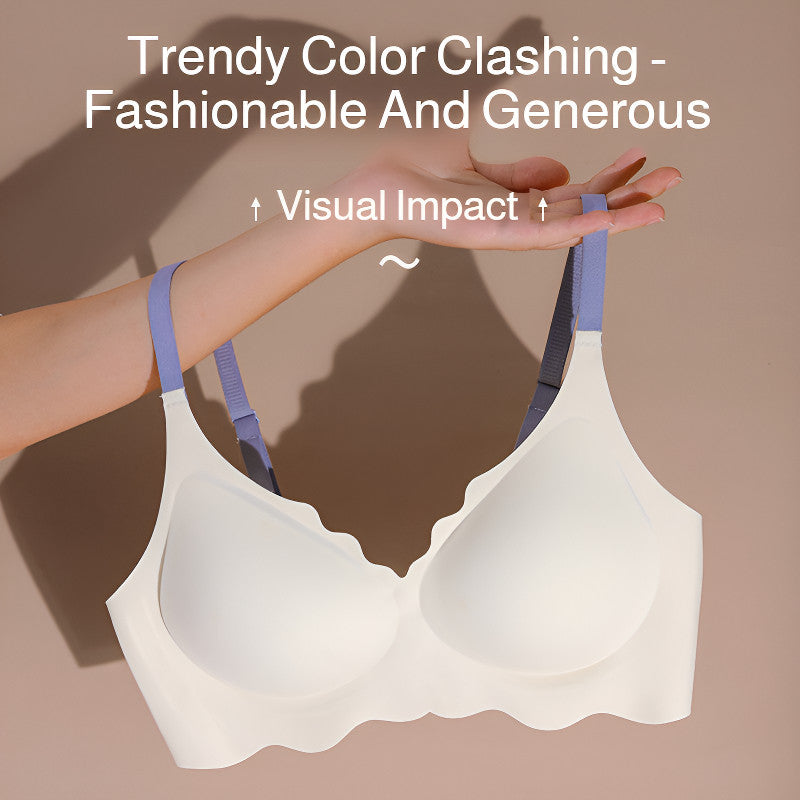『Brelira』【Thai latex】Wireless Push Up Bra Women Small Chest Gathered Bra Anti-Sagging Breathable Seamless Underwear