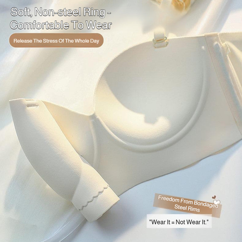『Brelira』Strapless Push Up Bra Dual Wear Mode Anti-Slip Half Cup Seamless Comfortable Wireless Invisible Underwear