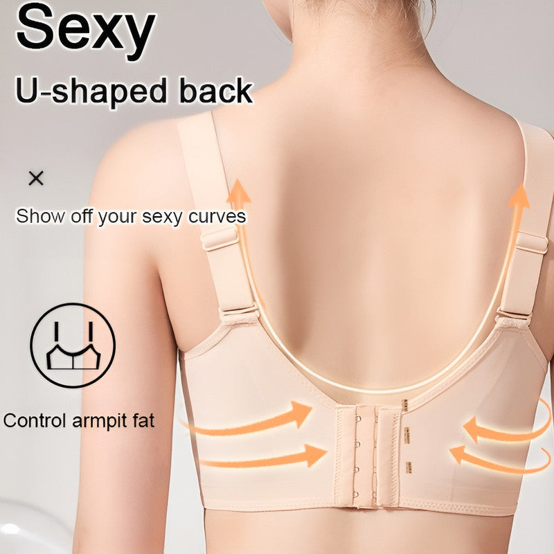 『Brelira』Wireless Full-Cup Minimizer Bra – Wide Straps, U-Back & High Support