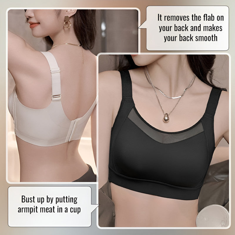 『Brelira』Wireless Full-Cup Minimizer Bra – Seamless, Ultra-Thin & Anti-Sagging Support