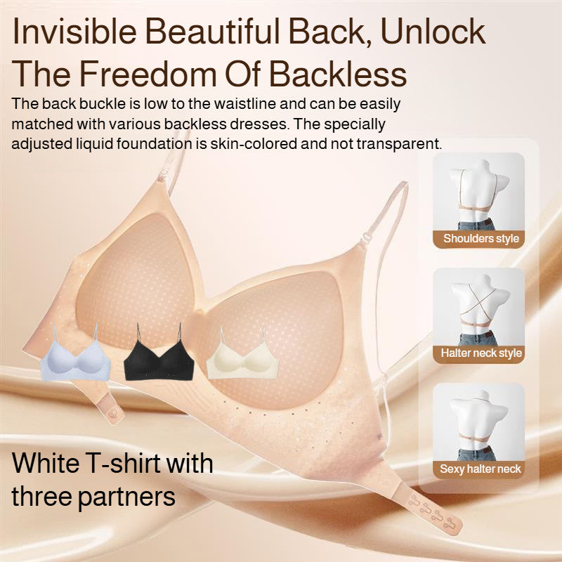 『Brelira』Invisible Back-Smoothing Wireless Bra – Seamless Push-Up & Soft Support