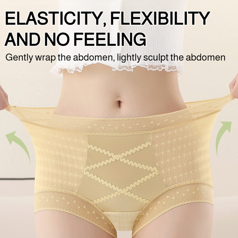 『Brelira』Mulberry Silk Lace Panties – Seamless, Antibacterial & Light Shaping
