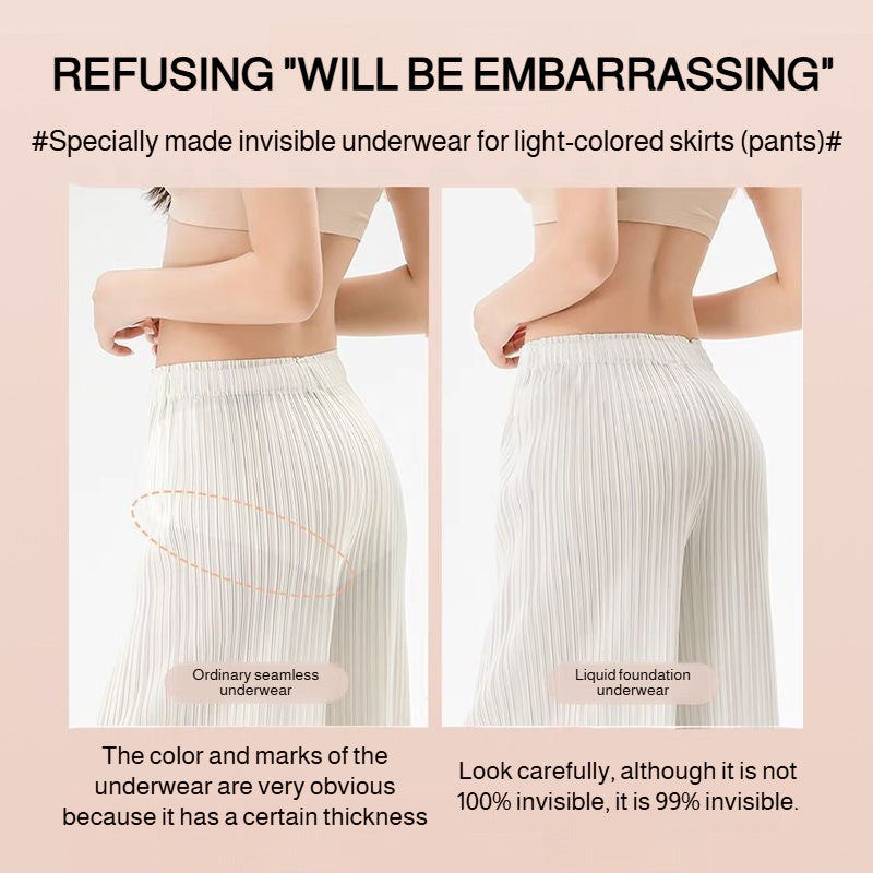 『Brelira』Liquid Foundation Seamless Panties – Invisible, Antibacterial & Hip Lift