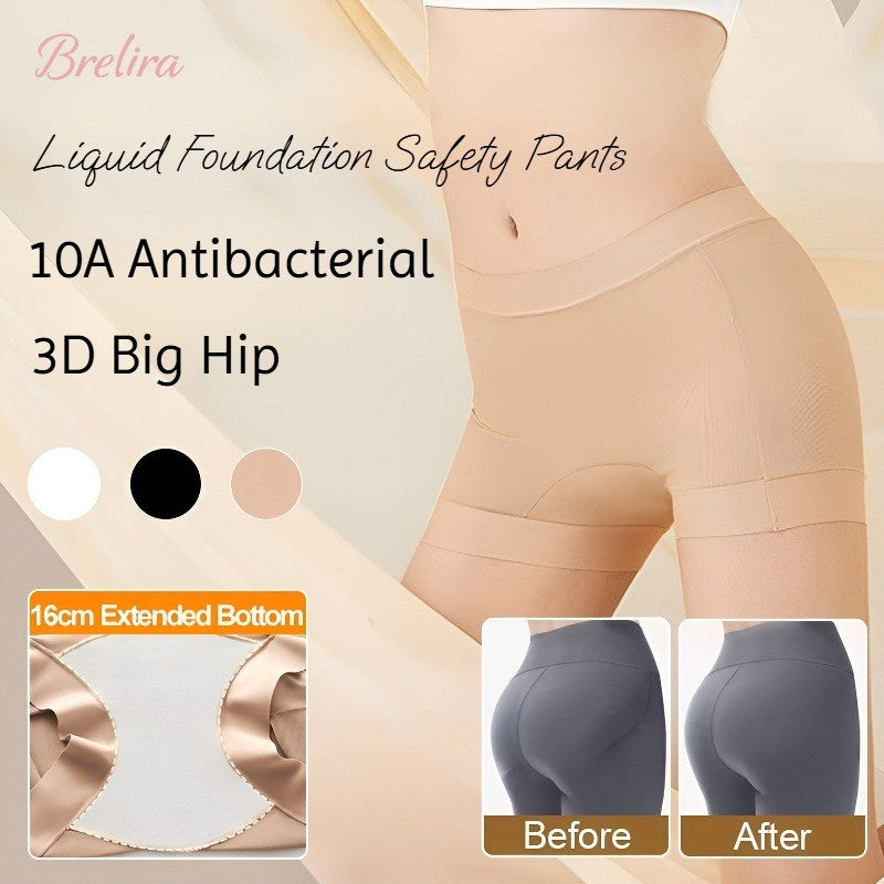 『Brelira』2-in-1 High-Waisted Seamless Safety Shorts – Invisible Tummy Control & Hip Lift