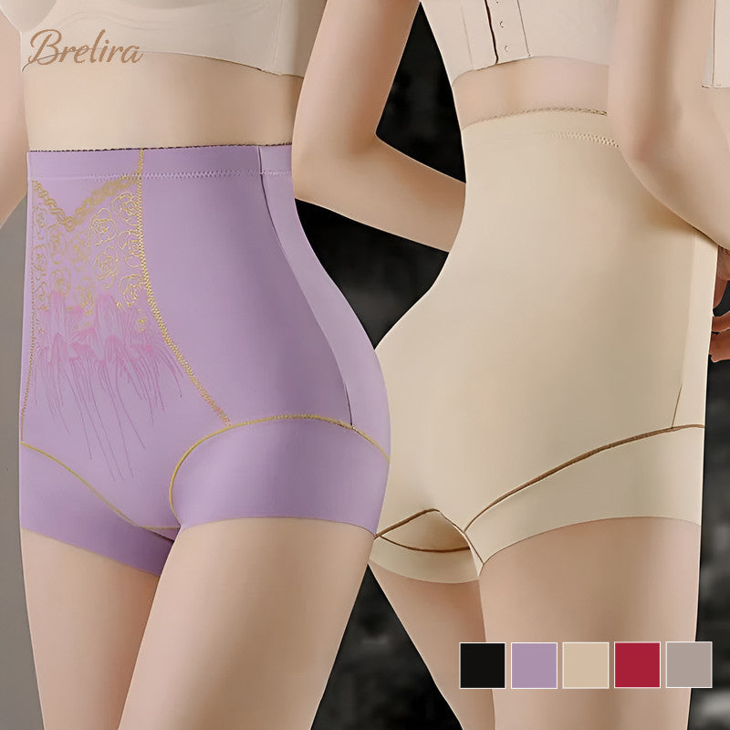 『Brelira』High-Waisted Seamless Shaping Shorts – Tummy Control, Hip Lift & Invisible Fit
