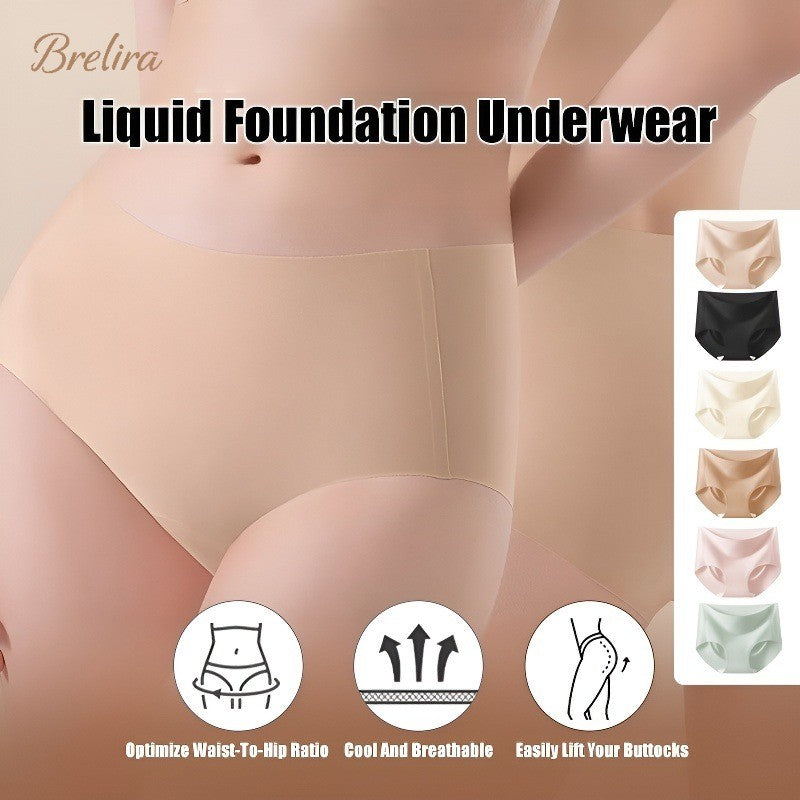 『Brelira』Invisible Seamless Mid-Waist Panties – Antibacterial, Breathable & Lightweight