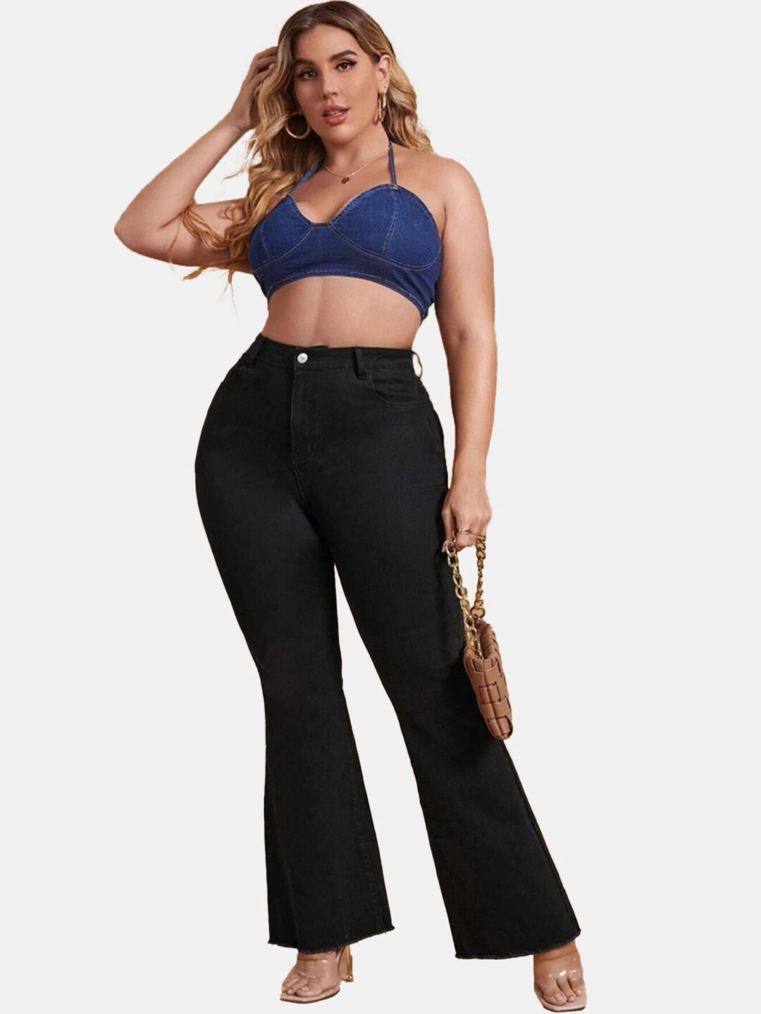 Kotty Women Jean Bootcut High-Rise Stretchable Jeans