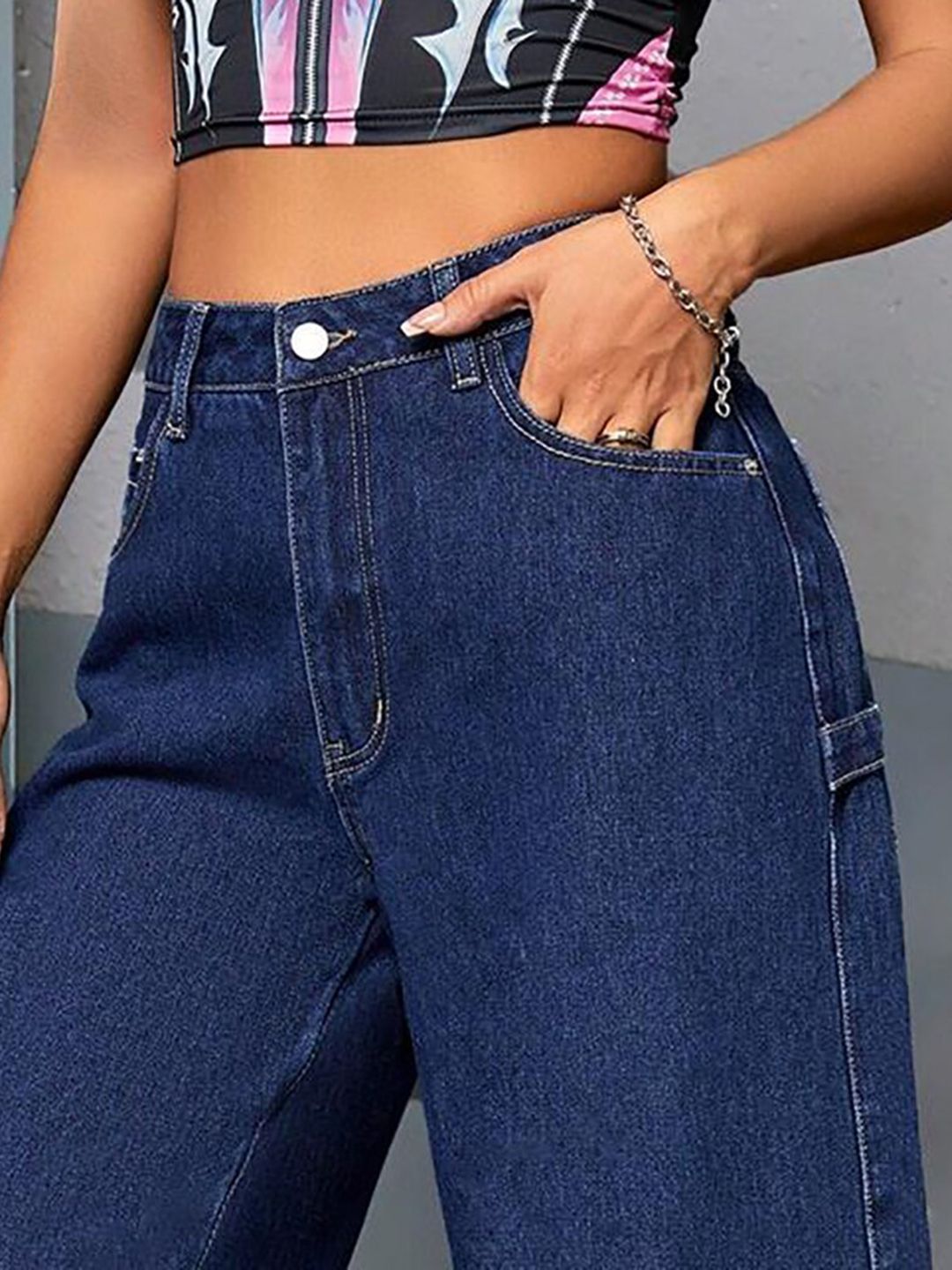 Kotty Women Blue Jean High-Rise Clean Look Stretchable Jeans