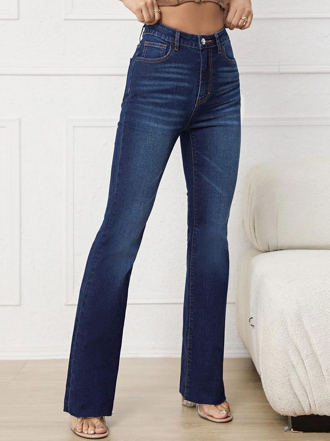 Kotty Women Bootcut High-Rise Stretchable Jeans