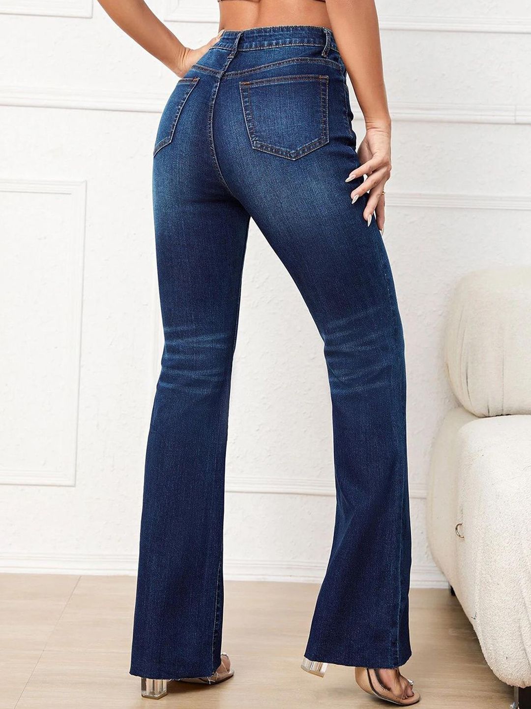 Kotty Women Bootcut High-Rise Stretchable Jeans