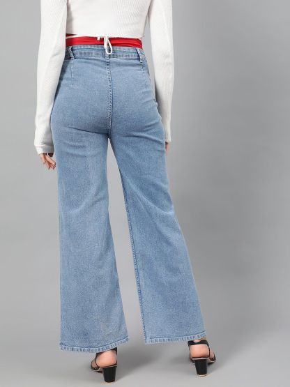 Kotty Women Blue Jean Mid-Rise Stretchable Jeans
