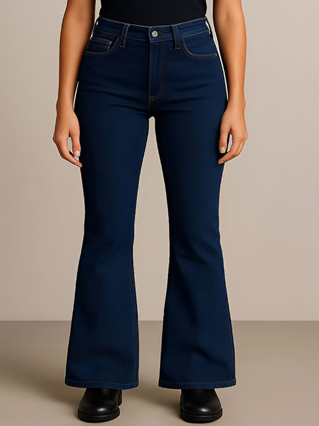 Kotty Women Bootcut High-Rise Stretchable Jeans