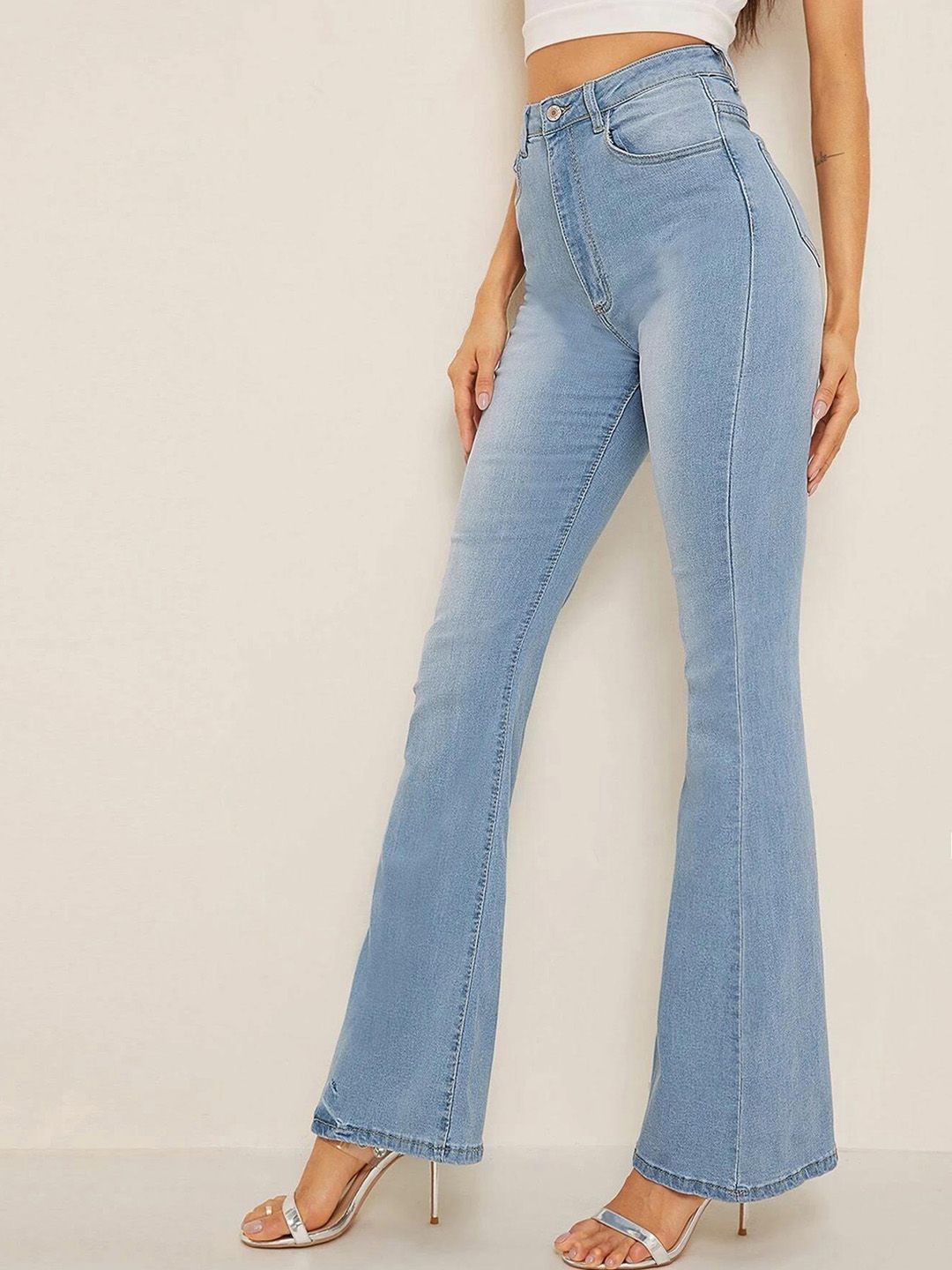 Kotty Women Bootcut High-Rise Stretchable Jeans