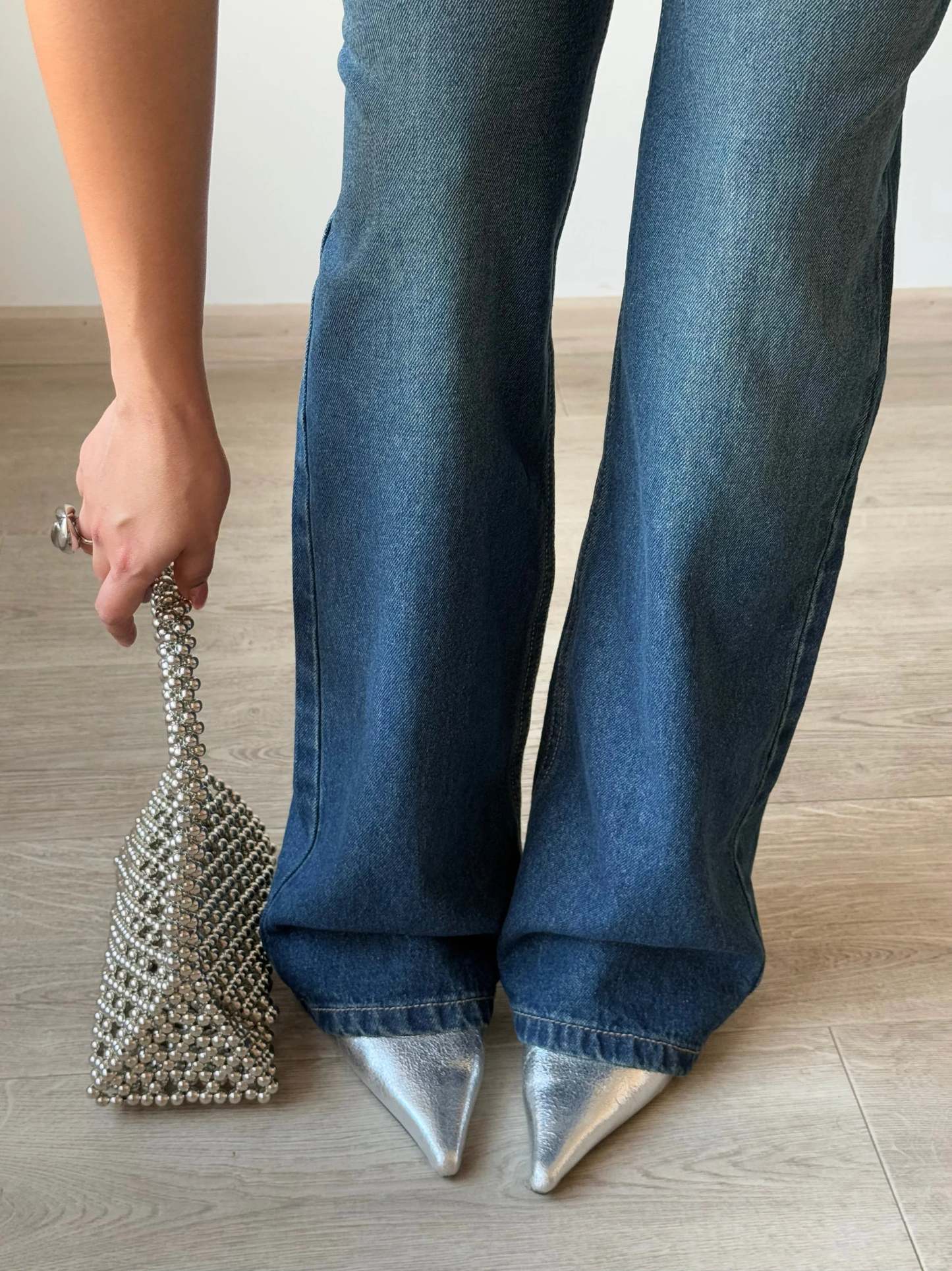 Aged Rust Blue Loose Straight Fit Jeans - trueweaver.in