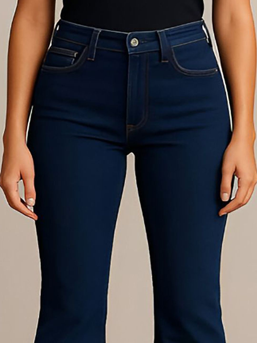 Kotty Women Bootcut High-Rise Stretchable Jeans