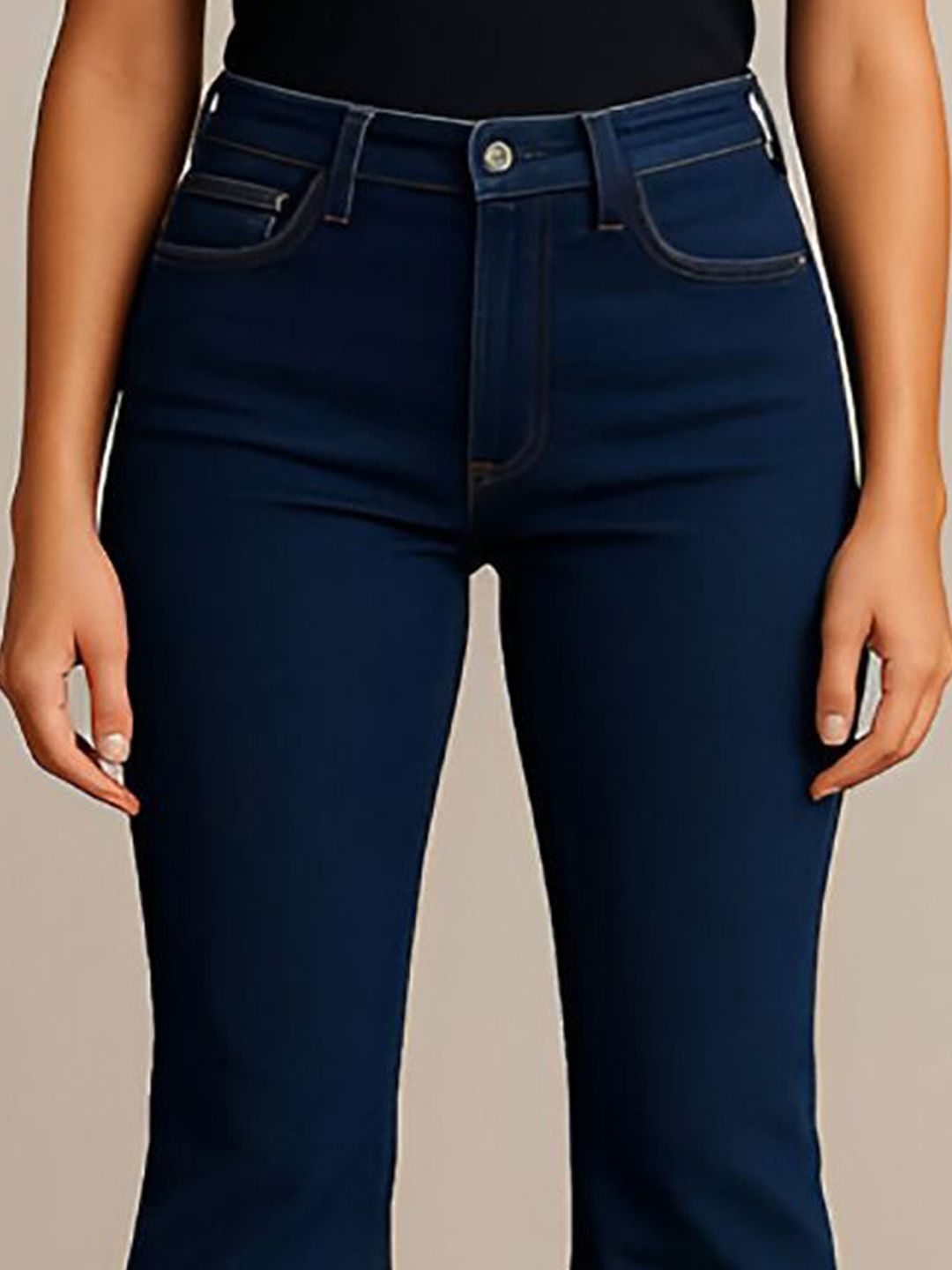 Kotty Women Bootcut High-Rise Stretchable Jeans
