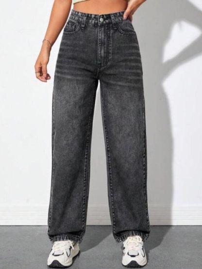 Kotty Women Grey Jean High-Rise Light Fade Stretchable Jeans