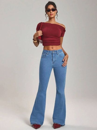 Kotty Women Hottie Bootcut High-Rise Stretchable Jeans