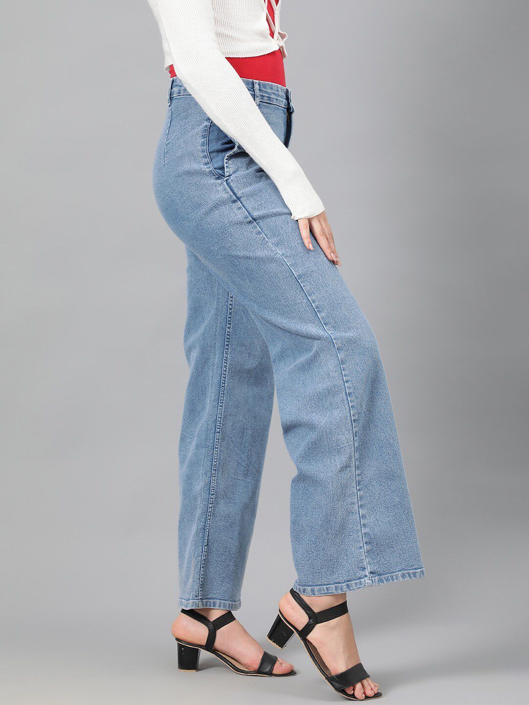 Kotty Women Blue Jean Mid-Rise Stretchable Jeans