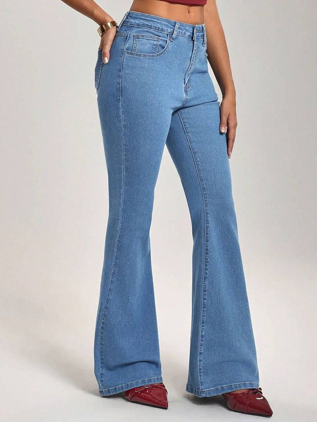 Kotty Women Hottie Bootcut High-Rise Stretchable Jeans