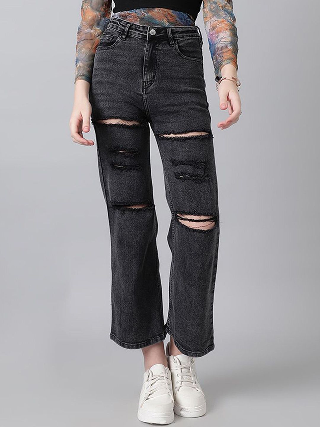 Kotty Women High-Rise Mildly Distressed Stretchable Jeans