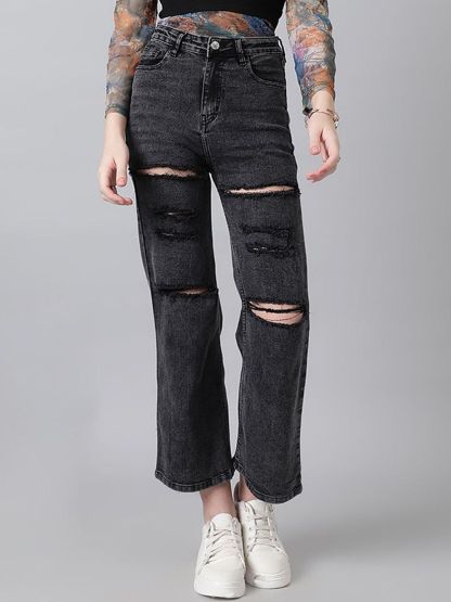 Kotty Women High-Rise Mildly Distressed Stretchable Jeans