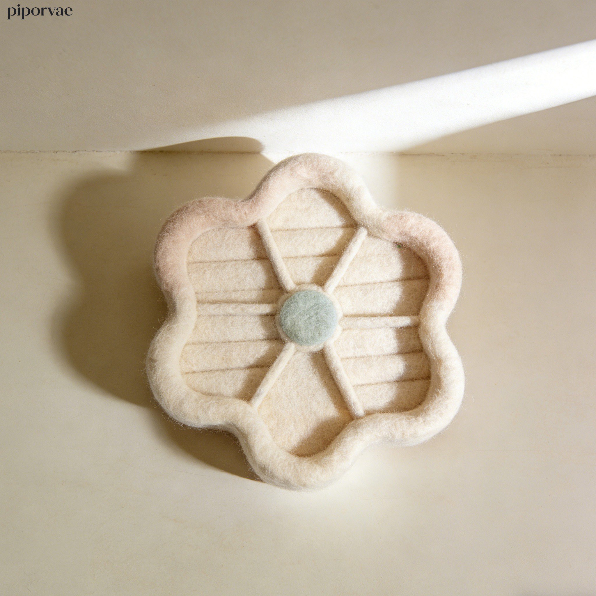 手工羊毛氈耳環收納盒展示圖