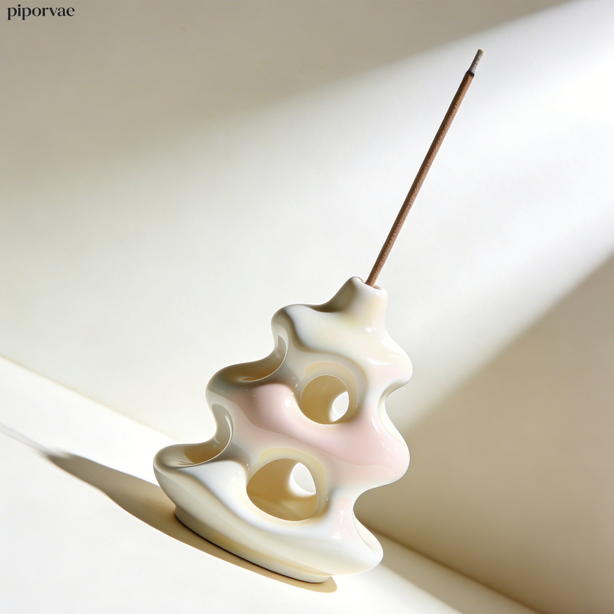 家用精緻陶瓷香插擺設效果