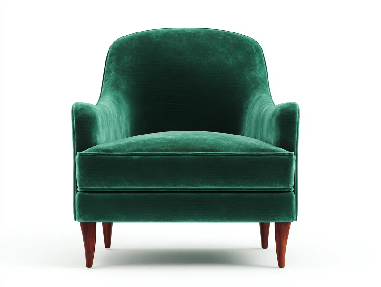 Armchairs-Fabric-Wood-79x81x88 cm-Green-Modern Velvet Accent-Nestgethut