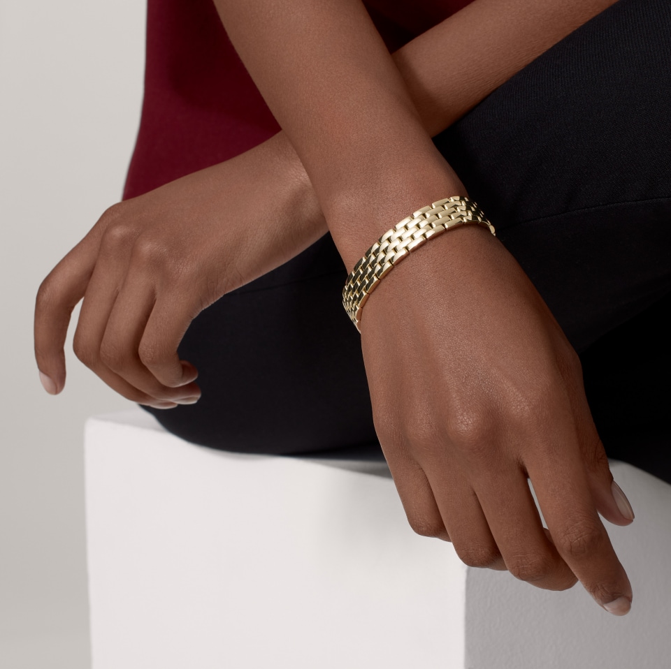 CARTIER Maillon Panthère Bracelet, 5 Rows B6065617 Yellow Gold