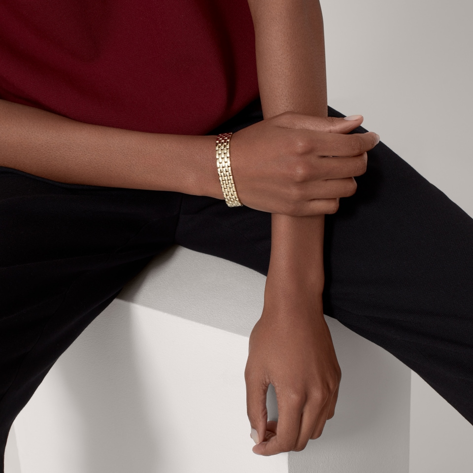 CARTIER Maillon Panthère Bracelet, 5 Rows B6065617 Yellow Gold