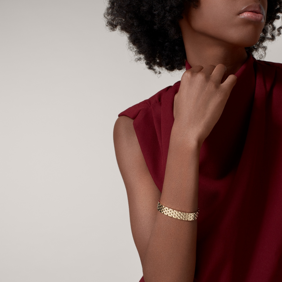 CARTIER Maillon Panthère Bracelet, 5 Rows B6065617 Yellow Gold