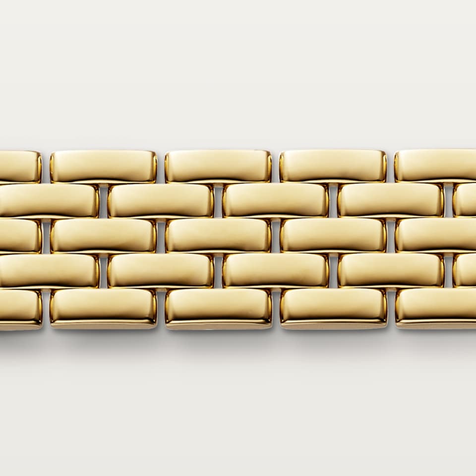 CARTIER Maillon Panthère Bracelet, 5 Rows B6065617 Yellow Gold