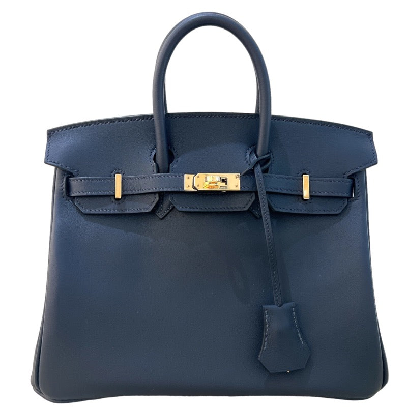 HERMES Birkin 25 B刻 (2023年製) キャバン/ Pink Gold 金具 ヴォースイフト Ladies' ハンド Bag