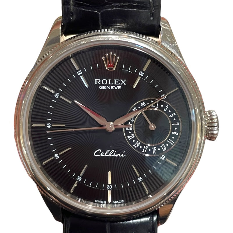 ROLEX チェリーニ デイト 50519 K18 White Gold Men's Watch