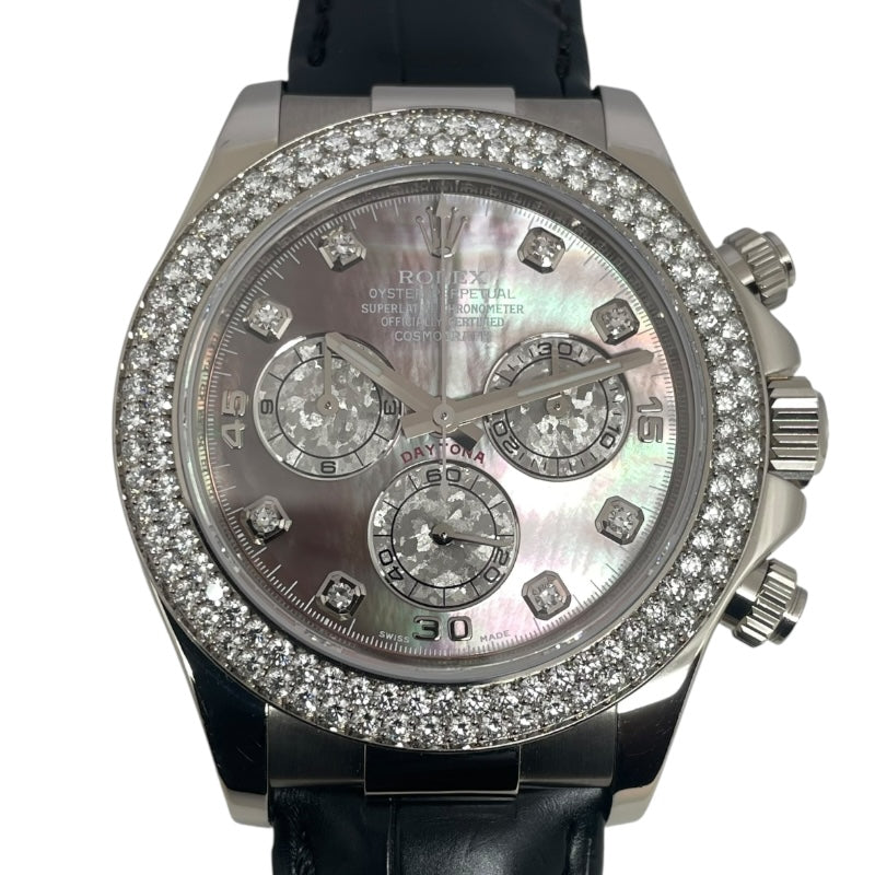 ROLEX Daytona Black シェル ランダムシリアル 116589RBR Black シェル K18WG/革ベルト Automatic Men's Watch