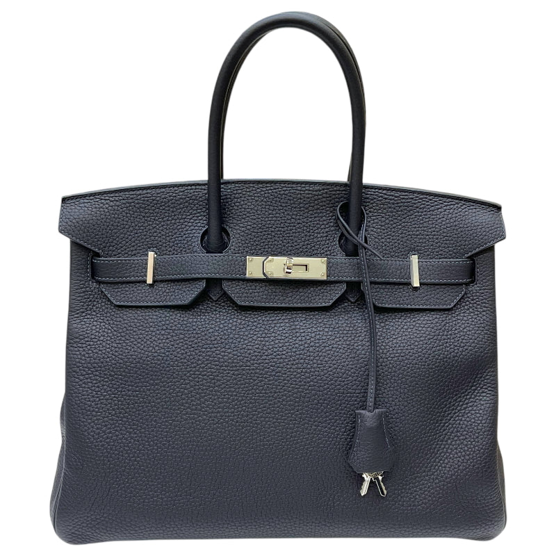 HERMES Birkin 35 U刻印 キャバン Silver 金具 トリヨンクレマンス Unisex ハンド Bag