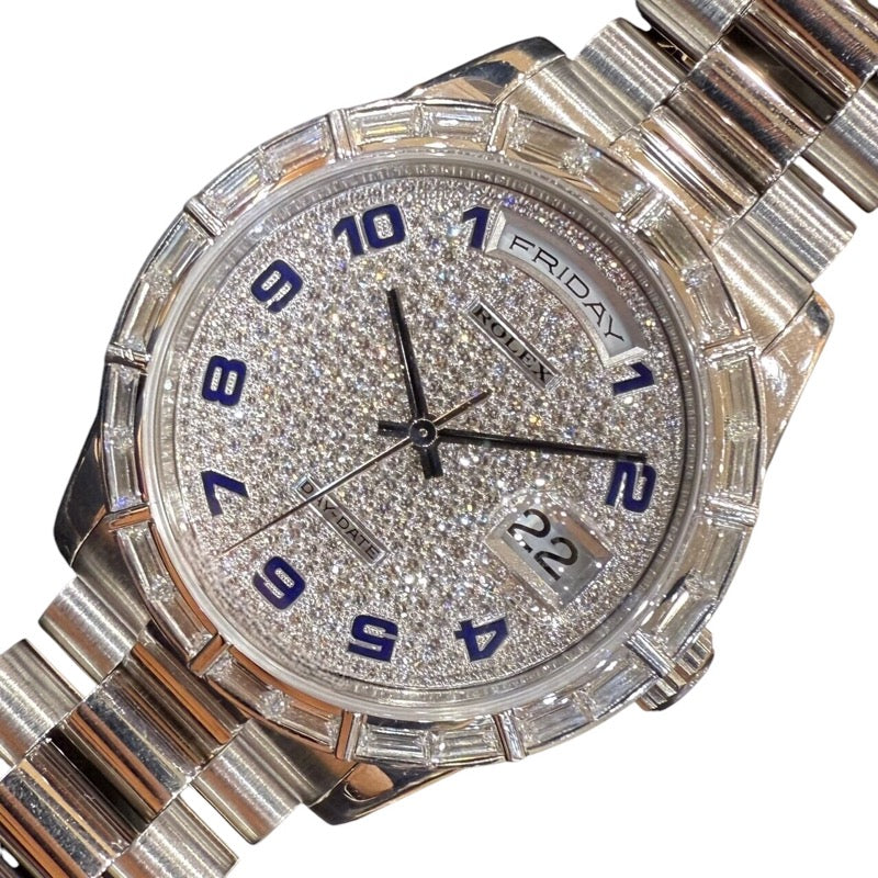 ROLEX Day-Date 36 パヴェダイヤ 118366ZEA Pt950プラチナ Men's Watch