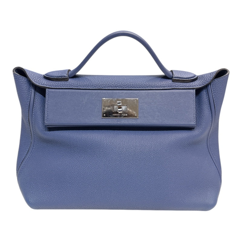 HERMES ヴァンキャトル29 C刻印 (2018年製) Blue アガット Silver 金具 Togo /スイフト Ladies' ショルダー Bag