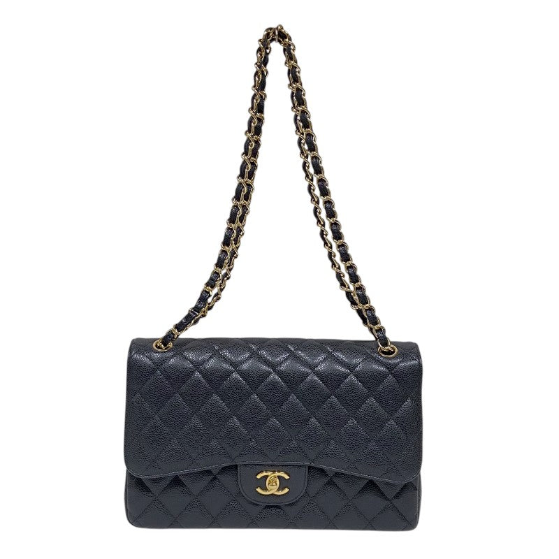 CHANEL Matelasse 30 チェーンショルダー Bag A58600 Black Gold 金具 キャビアスキン Ladies'