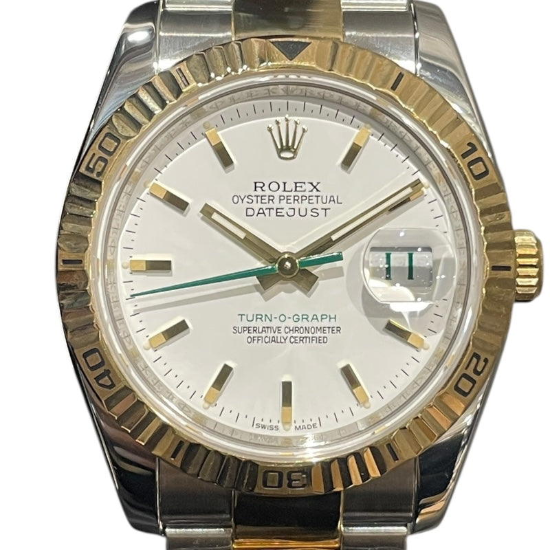 ROLEX ターノグラフ 日本限定 116263 White K18YG/SS Automatic Men's Watch