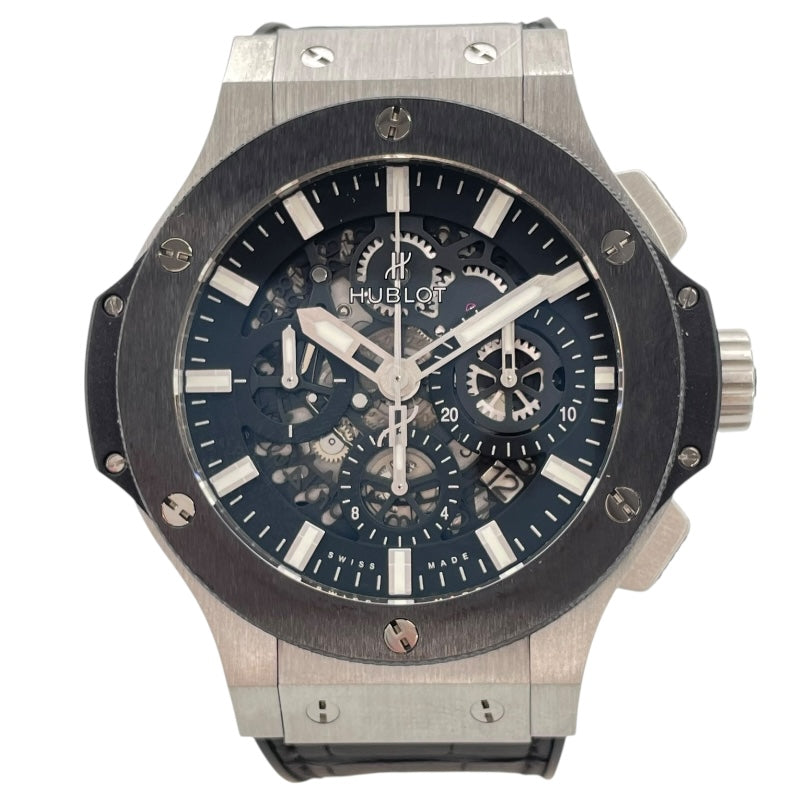 HUBLOT ビックバン アエロバン スチールセラミック 311.SM.1170.GR Black SS/セラミック Automatic Men's Watch