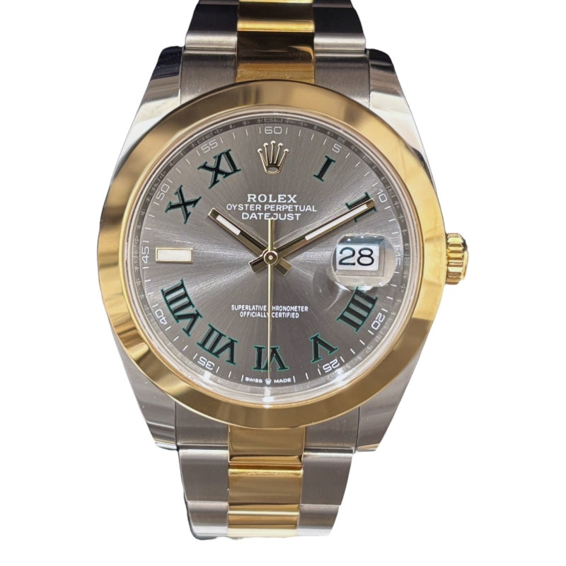 ROLEX Datejust 41 スレート 126303 K18/SS Men's Watch