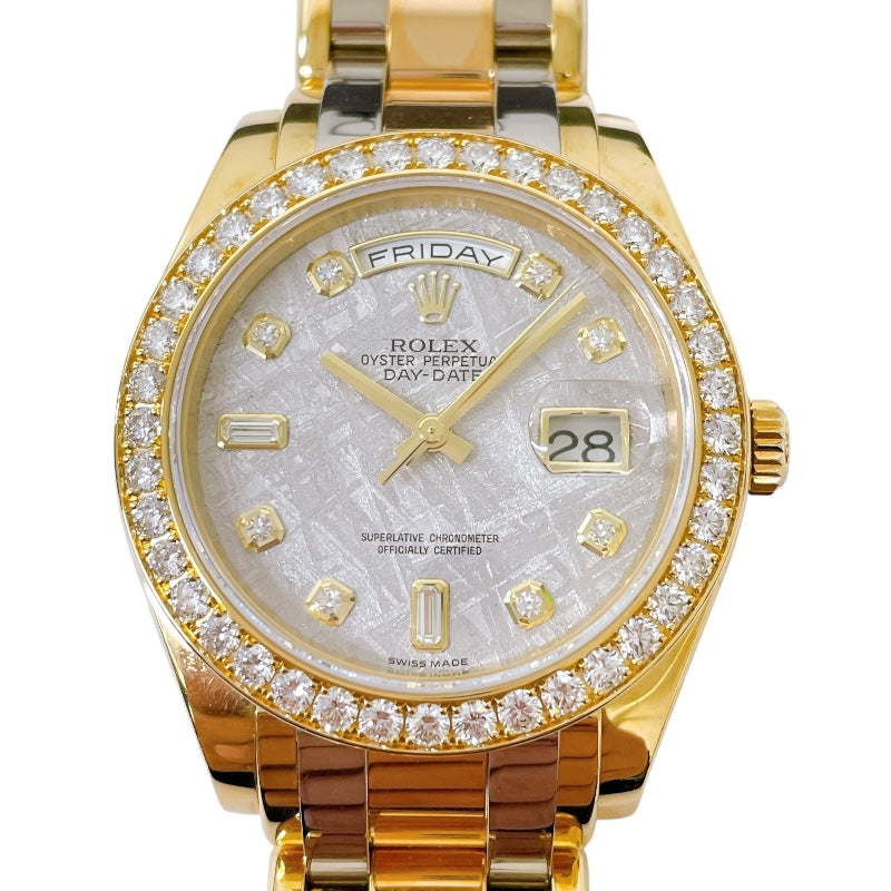 ROLEX Day-Date トリドール / Meteorite 18948ABIC 18KYG/PG/WG Automatic Men's Watch