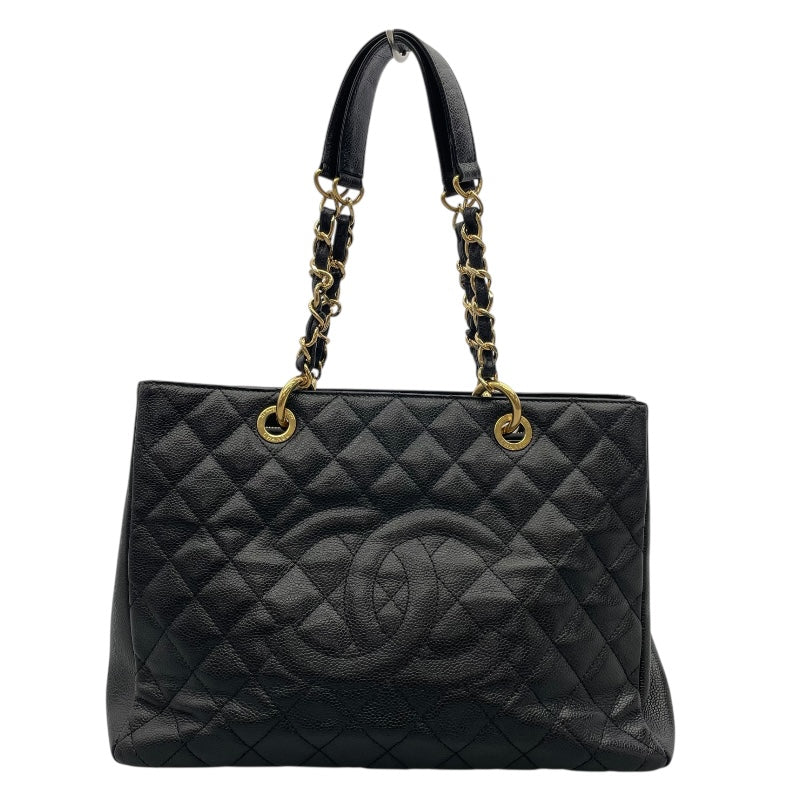 CHANEL GSTトート A50995 19番台 Black Gold 金具 キャビアスキン Ladies' トート Bag