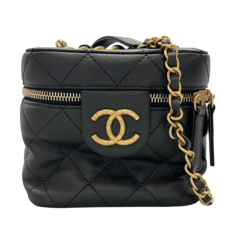 CHANEL パニティ AS3228 Black Gold 金具 ラムスキン Ladies' ショルダー Bag