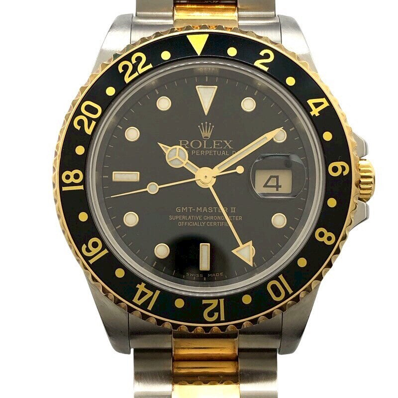 ROLEX GMT-Master II 16713 K18/SS Automatic Men's Watch
