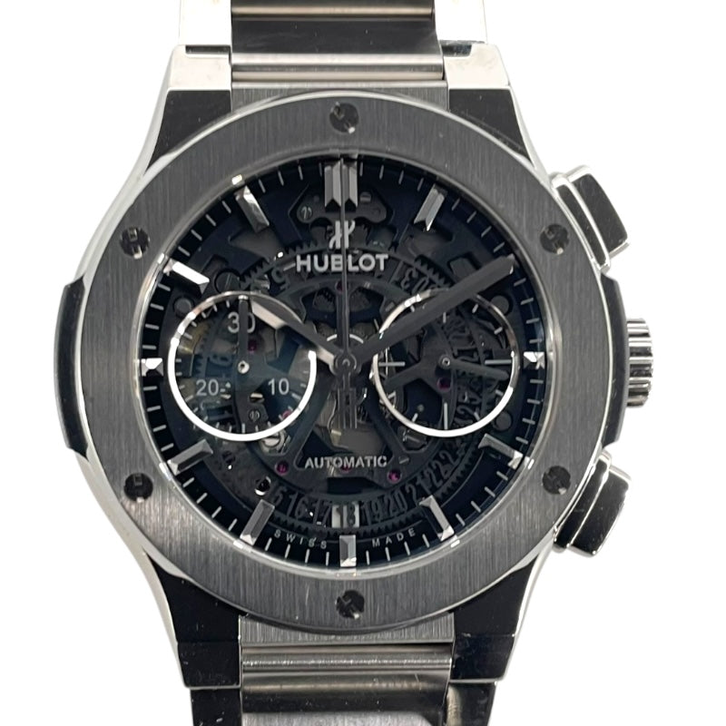 HUBLOT クラッシックフュージョン アエロフュージョンクロノグラフ 528.NX.0170.NX Black SS Automatic Men's Watch